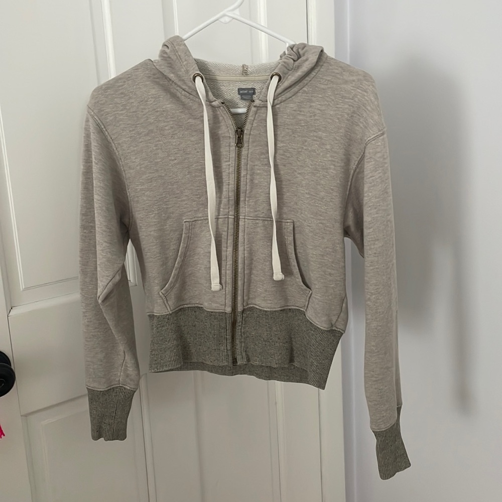 Aerie grey cropped sweater size xs
